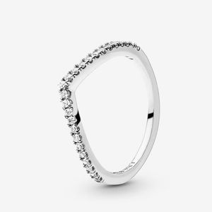 Sparkling wishbone ring